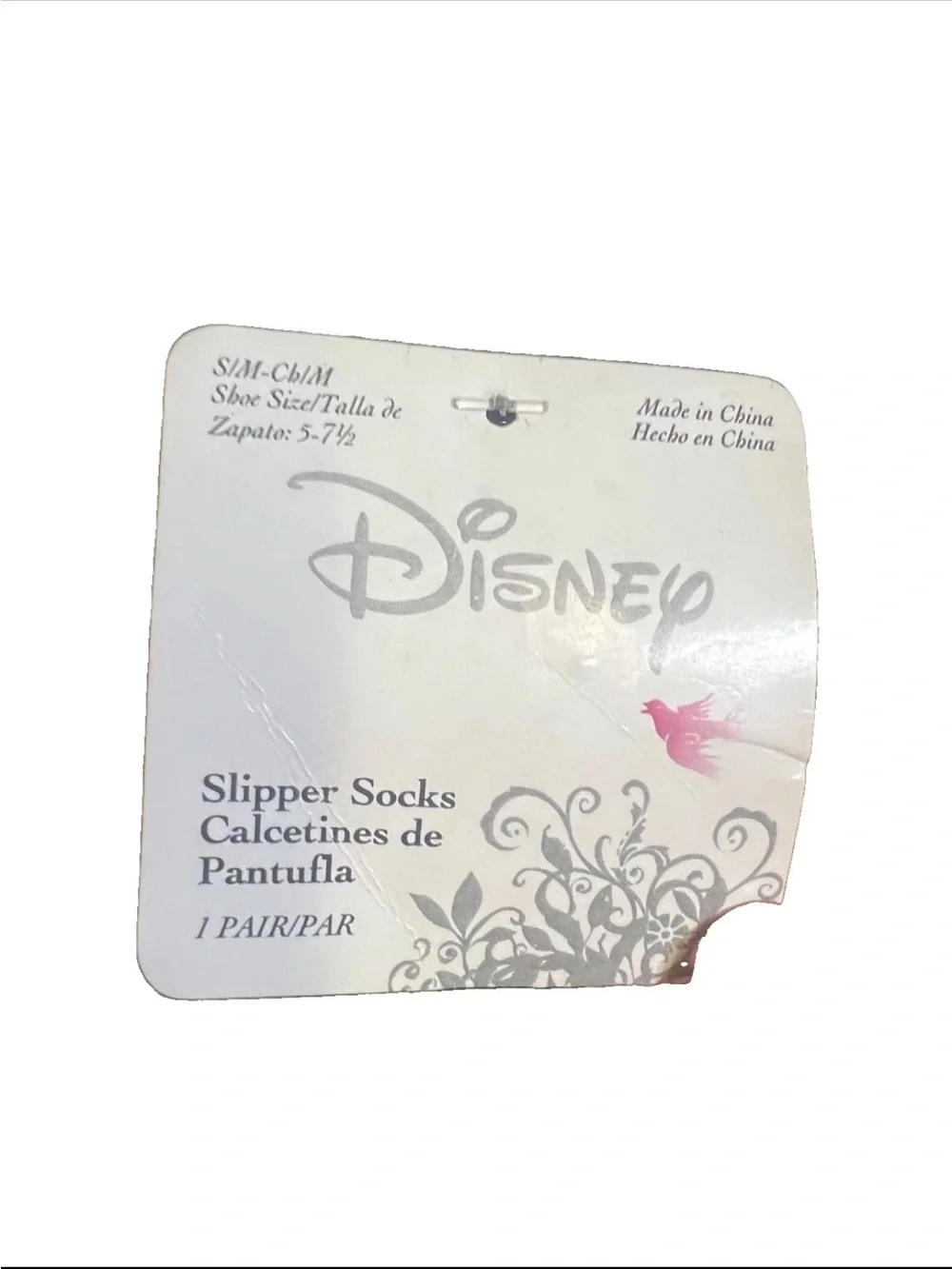 NWT DISNEY Minnie Mouse Ladies Womens Eskimuck Slipper Socks S/M * NEW *